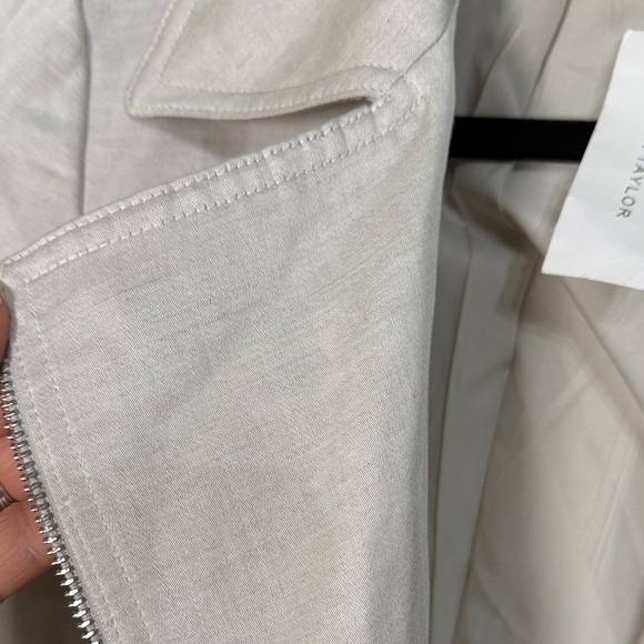 Ann Taylor linen blend moto Jacket - Picture 5 of 7